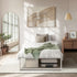 Metal Bed Frame King Single Bed Base White
