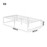 Metal Bed Frame King Single Bed Base White