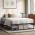 Metal Bed Frame Queen Size Beds Platform Black
