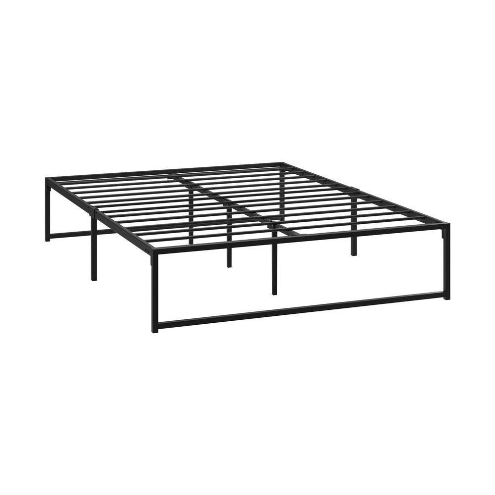 Metal Bed Frame Queen Size Beds Platform Black