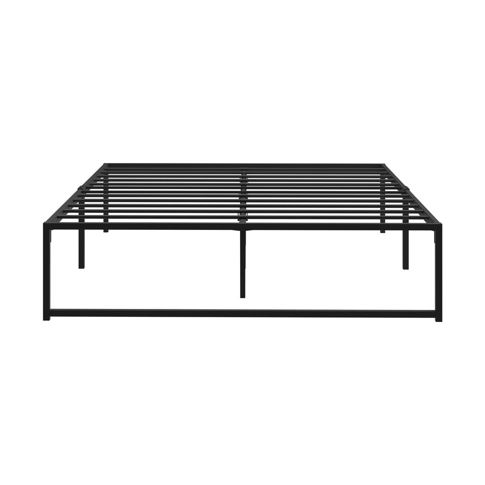 Metal Bed Frame Queen Size Beds Platform Black