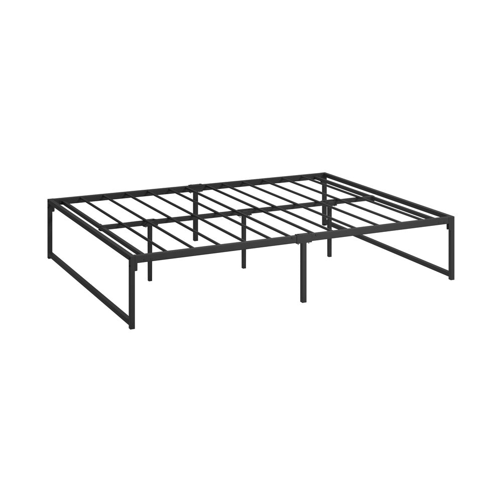 Metal Bed Frame Queen Size Beds Platform Black