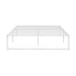 Metal Bed Frame Queen Size Bed Base White