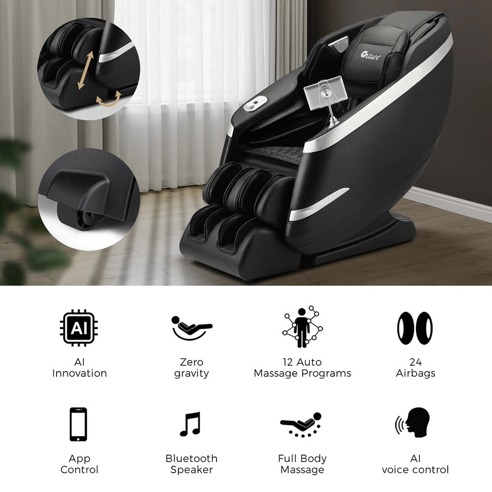 4D Electric Massage Chair Recliner Full Body Massager Heated