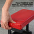 Giantz Creeper Seat Rolling Mechanic Stool with Tool Tray Heavy Duty 36x36cm