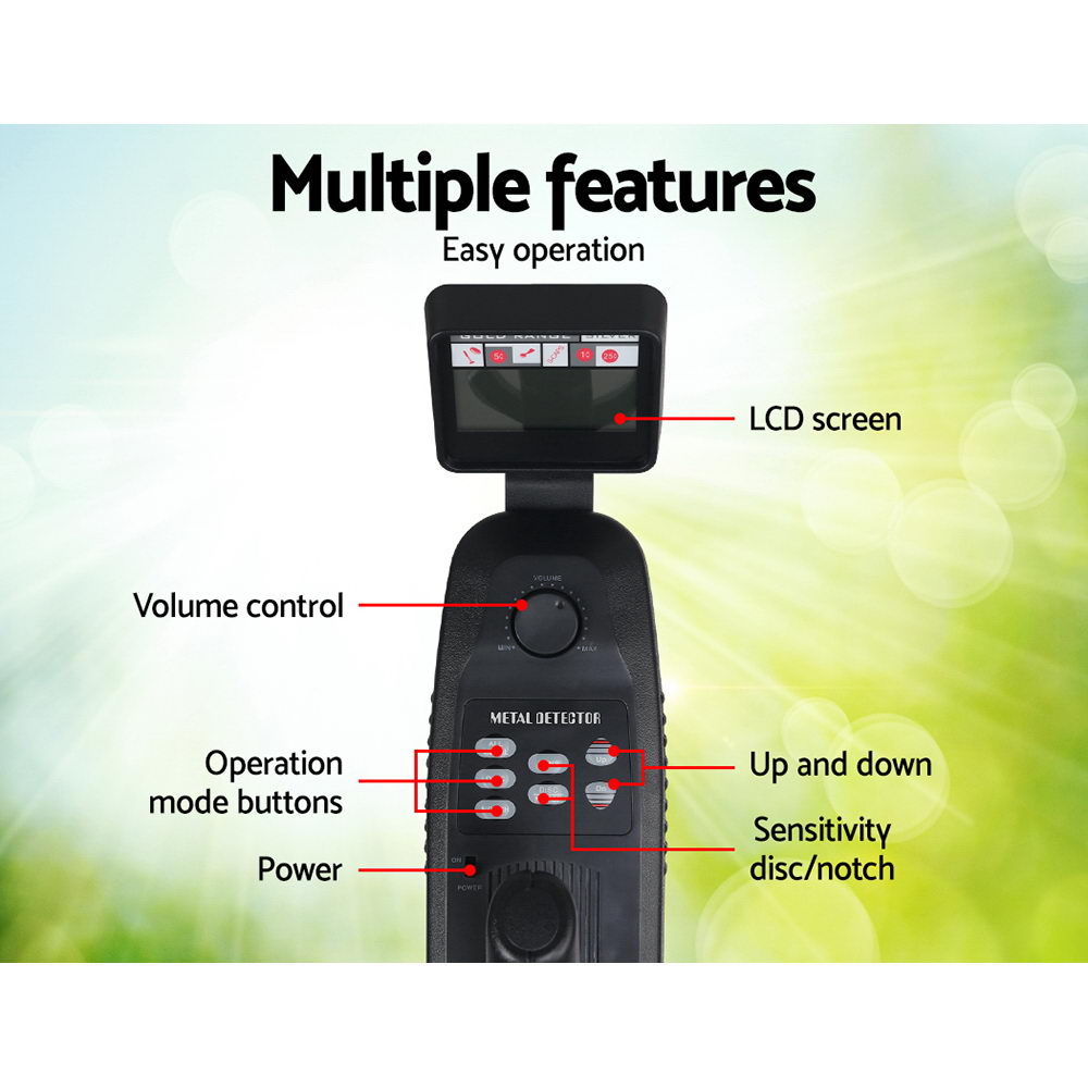 Metal Detector 180MM Deep Sensitive Water Resistant Treasure Hunter Gold Digger