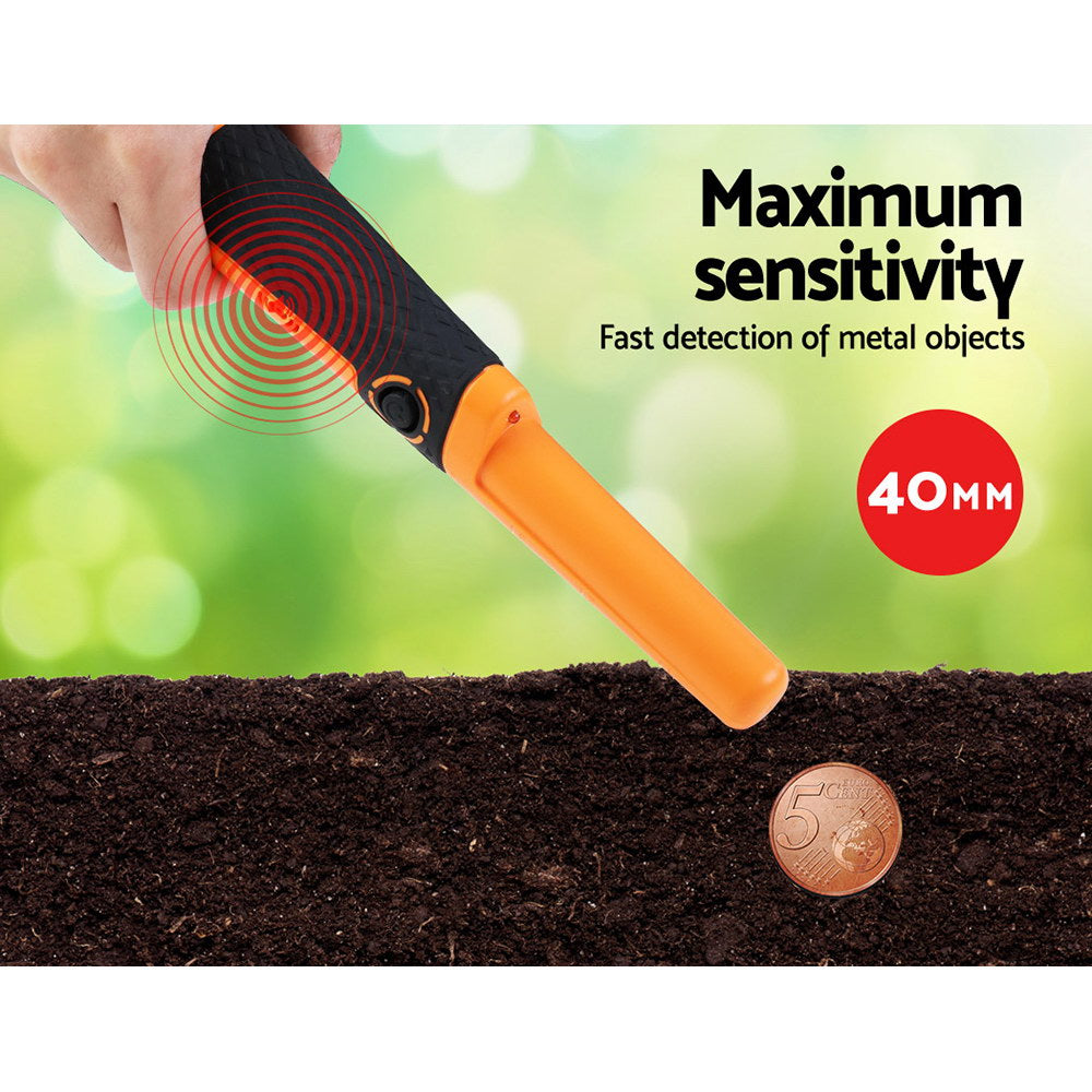 Waterproof Pinpointer Metal Detector 360° Gold Treasure Finder Handheld Tool