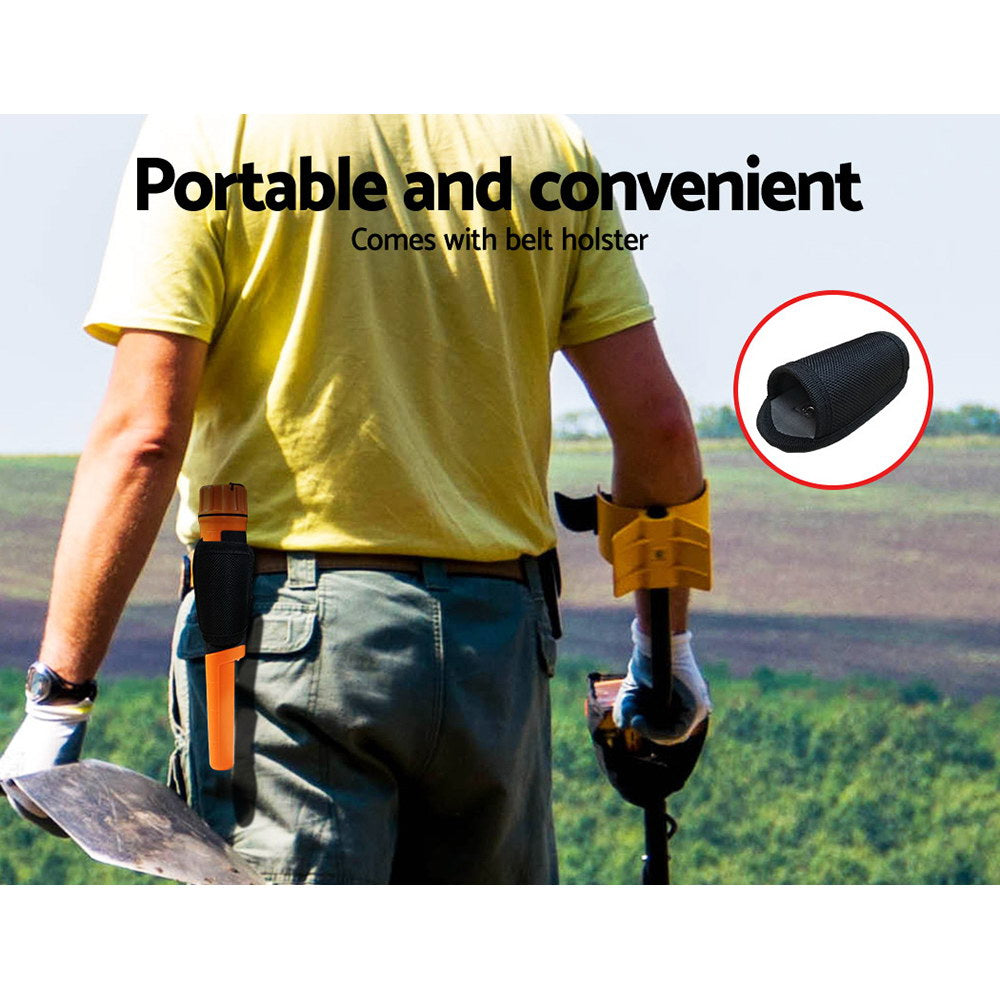 Waterproof Pinpointer Metal Detector 360° Gold Treasure Finder Handheld Tool