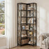 Artiss 6 Tiers Bookshelf Corner Shelf Bookcase Display Shelves Oak