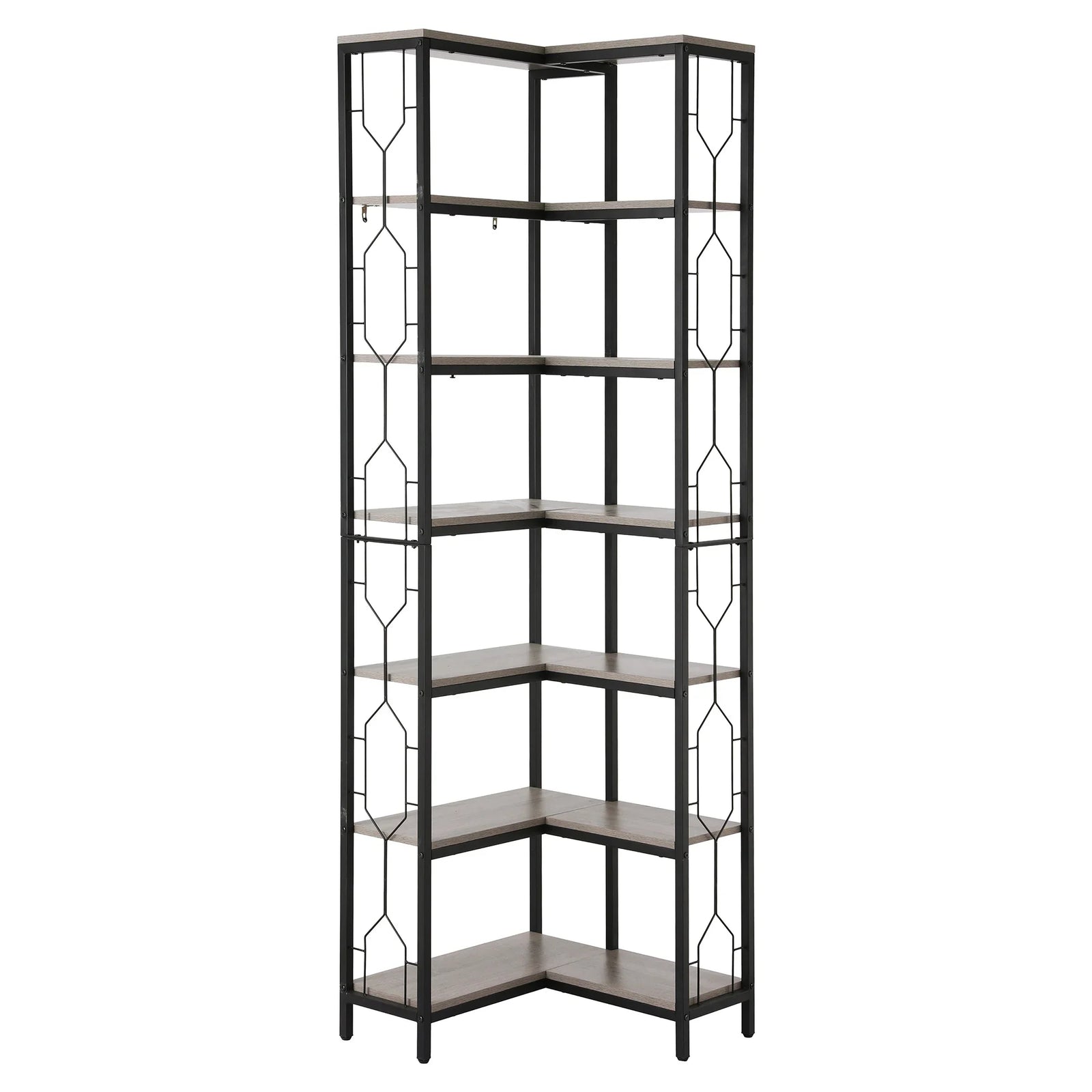 Artiss 6 Tiers Bookshelf Corner Shelf Bookcase Display Shelves Oak