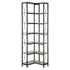 Artiss 6 Tiers Bookshelf Corner Shelf Bookcase Display Shelves Oak