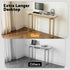 Console Table Hallway Entryway Table Marble Effect 110CM White & Gold