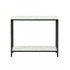 Console Table Entryway Hallway Display Desk Marble Effect White