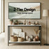 Console Table Entryway Hallway Display Desk Marble Effect White