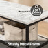 Console Table Marble Effect 3-Tier Sofa Entryway Side Table 90CM White