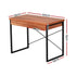 Artiss Computer Desk Drawer Storage Walnut 100CM