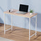 Artiss 100cm Computer Desk Oak White Workstation Study Office Desk Small Space