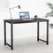 120cm Computer Desk Black Home Office Study Table Metal Frame