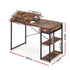 Artiss Computer Desk Drafting Drawing Table Tiltable Top Rustic Brown 108cm