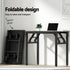 Artiss 80cm Foldable Computer Desk Black Particle Board Steel Frame Home Office