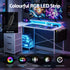 140cm Gaming Computer Desk with RGB LED, Power Station & Storage Drawers