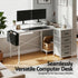 140cm Gaming Computer Desk with RGB LED, Power Station & Storage Drawers