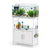 Artiss 20 Gallon Fish Tank Stand 3-Tier Aquarium Stand with Storage Cabinet and Open Shelf White