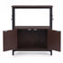 Artiss 20 Gallon Fish Tank Stand 3-Tier Aquarium Stand with Storage Cabinet and Open Shelf Walnut