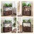 Artiss 20 Gallon Fish Tank Stand 3-Tier Aquarium Stand with Storage Cabinet and Open Shelf Walnut