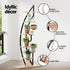 6 Tier Plant Stand Corner Shelf Half Moon Black Metal Rack