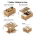 Fittro 3-in-1 Lift Top Coffee Table with 4 Chairs, Dining Table Work Desk Built-in Storage, Hydraulic Swivel, Lockable Castors, Space-Saving for Living Rooms & Flats, Apartments