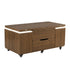 Fittro 3-in-1 Lift Top Coffee Table with 4 Storage Chairs Dining Desk Walnut