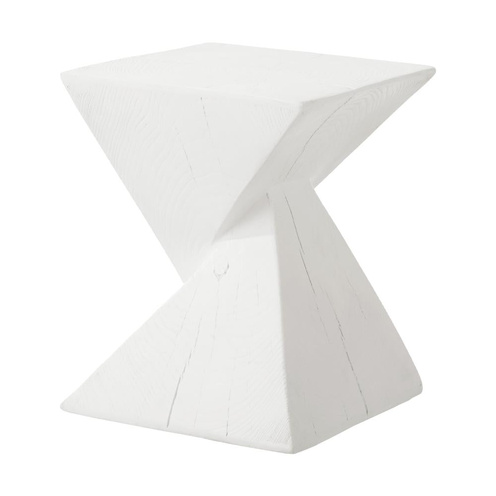 Side Table Terrazzo Concrete White