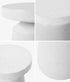 Oikiture Coffee Bedside Table Nightstand White