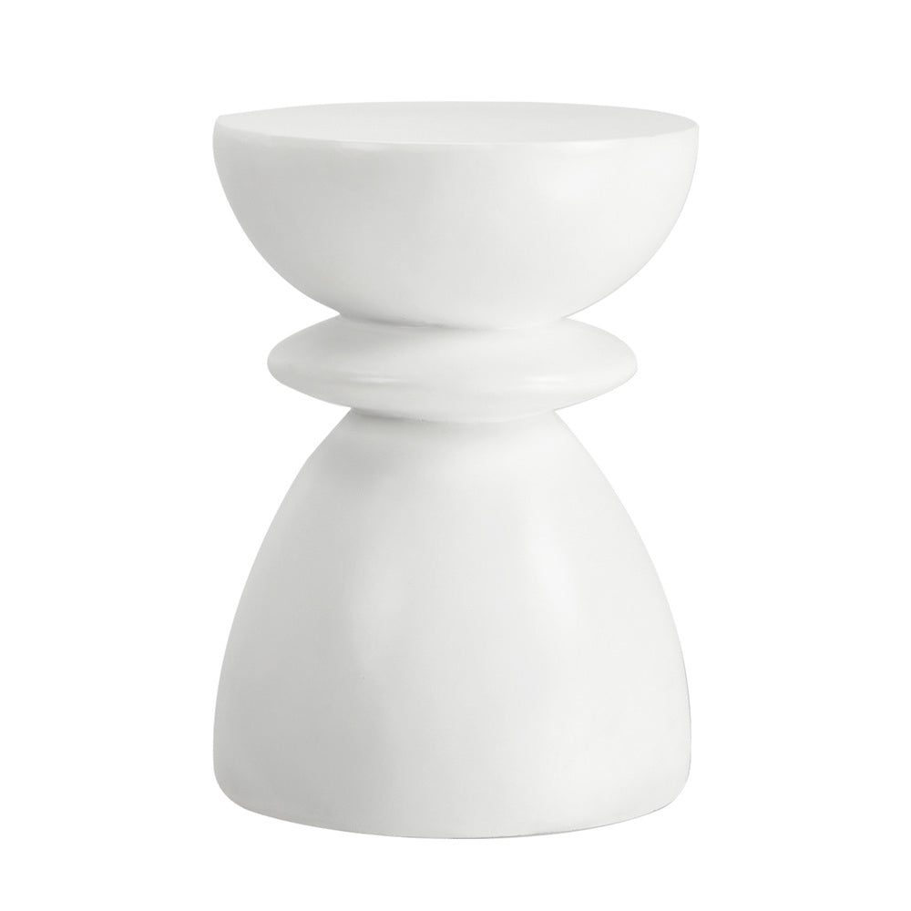 Side Table Round Coffee Stool Stand Stone Patio Garden