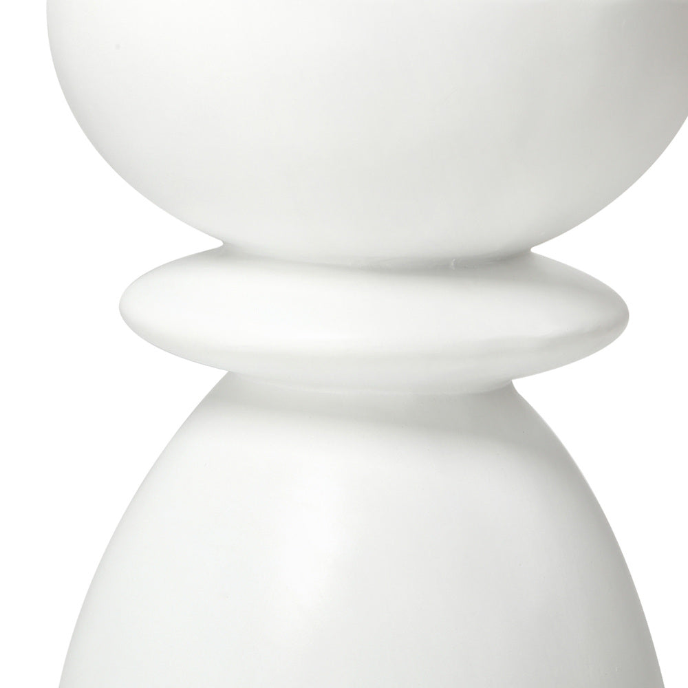 Side Table Round Coffee Stool Stand Stone Patio Garden