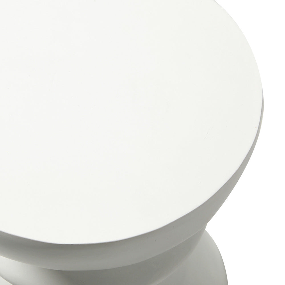 Side Table Round Coffee Stool Stand Stone Patio Garden