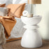Side Table Round Coffee Stool Stand Stone Patio Garden