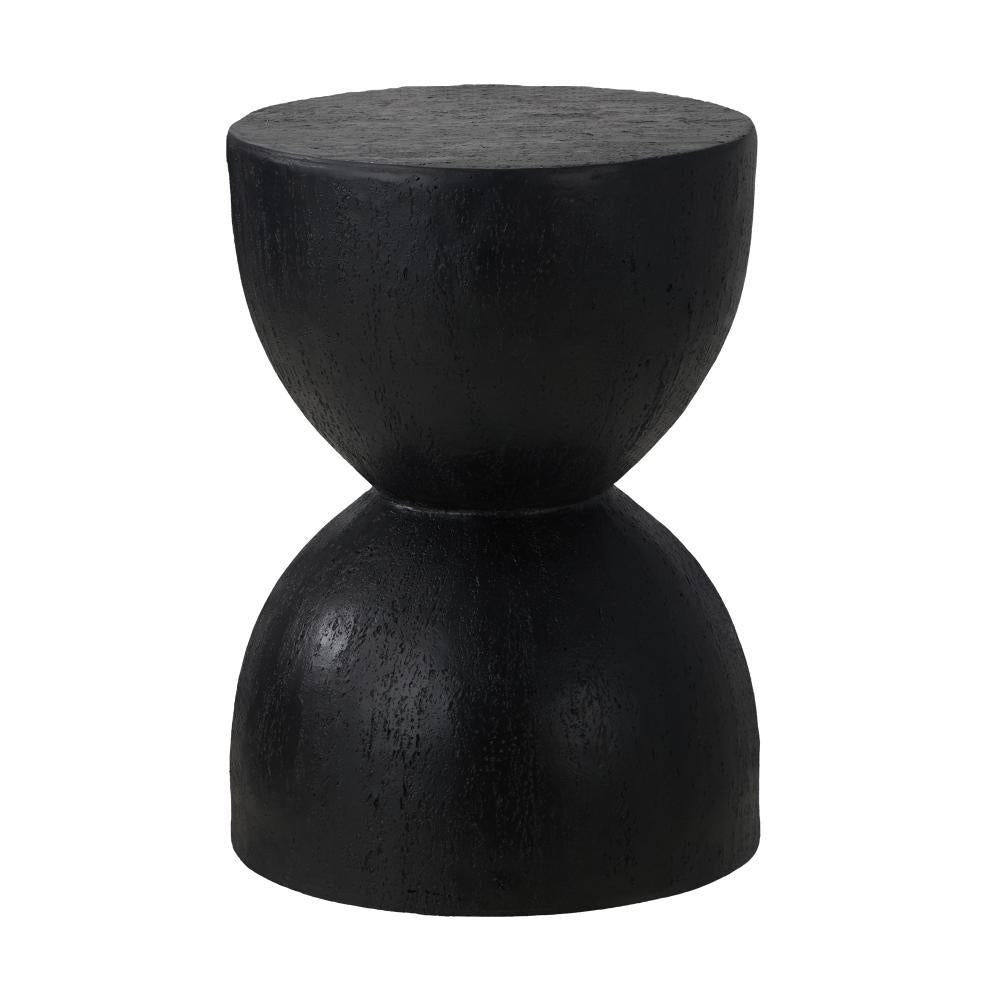 Side Table Concrete Outdoor Indoor Black