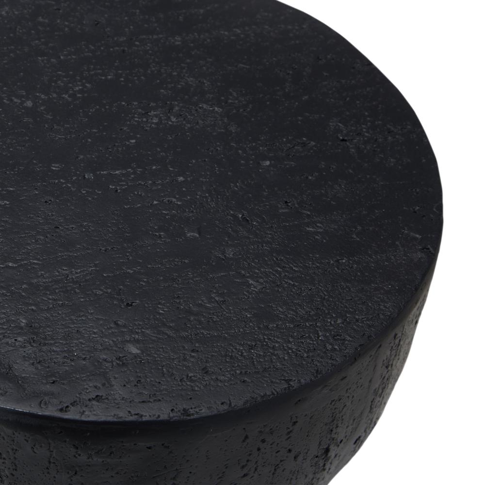 Side Table Concrete Outdoor Indoor Black