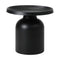 Coffee Table Round Side Table Black