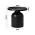Coffee Table Round Side Table Black