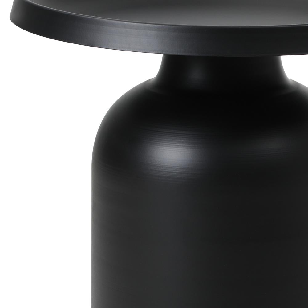 Coffee Table Round Side Table Black
