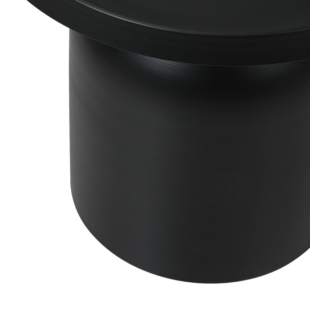 Coffee Table Round Side Table Black