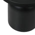 Coffee Table Round Side Table Black