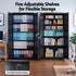 Artiss 185cm Metal Filing Cabinet Locker File Storage Cupboard Office Black