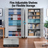 Artiss 185cm Metal Filing Cabinet Locker File Storage Cupboard Office Light grey
