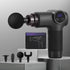 Massage Gun 8 Speed 4 Heads Vibration Muscle Massager Chargeable Black
