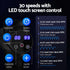 Massage Gun 30 Speed 8 Heads Vibration Muscle Massager Chargeable Black