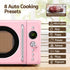 Devanti 20L Microwave Oven 700W Digital 8 Auto Menus Defrost Pink